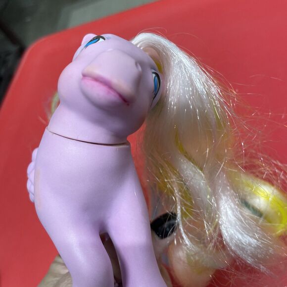 Vintage 1984 My Little Pony MLP G1 Brush n’ Grow Ponies “Curly Locks” Brushes - Picture 8 of 9